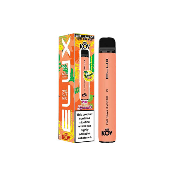 20mg Elux KOV Bar Lemonade Series Disposable Vape Device 600 Puffs