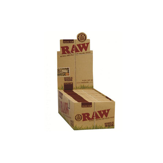 50 Raw Single Wide Organic Hemp Rolling Papers