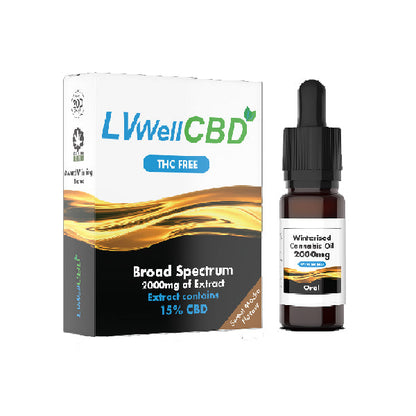 LVWell CBD 2000mg Winterised 10ml Hemp Seed Oil