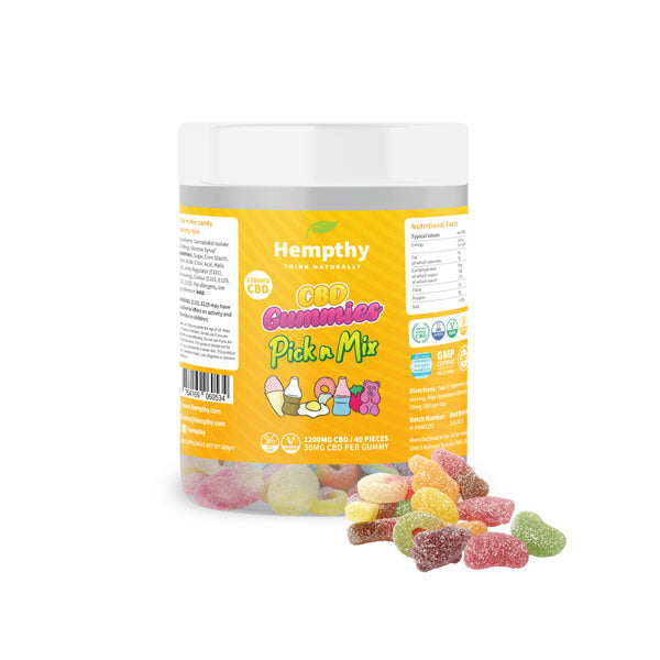 Hempthy 1200mg CBD Pick n Mix - 40 pieces