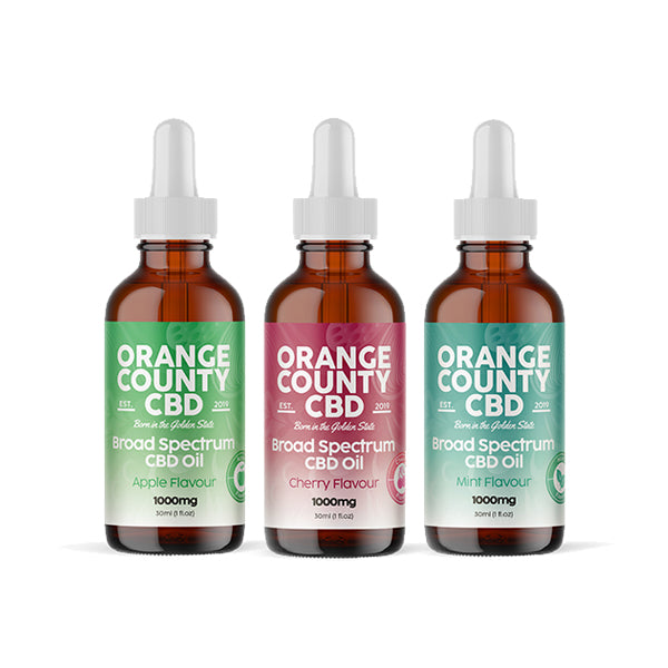 Orange County CBD 1000mg Flavoured Tincture Oil 30ml