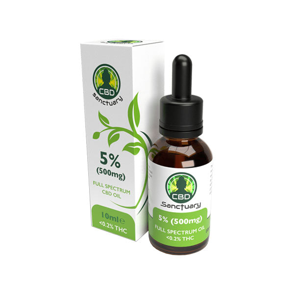 CBD Sanctuary 500mg CBD Full Spectrum Oil - 10ml