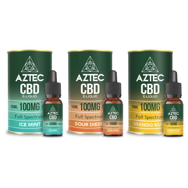 Aztec CBD 100mg CBD Vaping Liquid 10ml 50PG 50VG Trailblazer